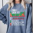 Can I Lick It Periodic Table Science Teacher Chemistry Comfort Colors Sweatshirt Blue Jean