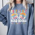 Most Likely To Read Books All Summer Teacher Student Comfort Colors Sweatshirt Blue Jean Most Likely To Read Books All Summer Teacher Student Comfort Colors Sweatshirt Blue Jean