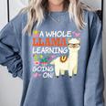 Llama Learning T Shirt Teachers Students Alpaca Lovers Comfort Colors Sweatshirt Blue Jean Llama Learning T Shirt Teachers Students Alpaca Lovers Comfort Colors Sweatshirt Blue Jean