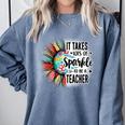 It Take Lots Of Sparkle To Be A Teacher With Sunflower Comfort Colors Sweatshirt Blue Jean It Take Lots Of Sparkle To Be A Teacher With Sunflower Comfort Colors Sweatshirt Blue Jean