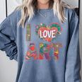 I Love Art Artist Painter Colorful Painting Art Teacher Comfort Colors Sweatshirt Blue Jean I Love Art Artist Painter Colorful Painting Art Teacher Comfort Colors Sweatshirt Blue Jean