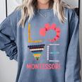 Love Montessori Education Math Teacher Comfort Colors Sweatshirt Blue Jean Love Montessori Education Math Teacher Comfort Colors Sweatshirt Blue Jean