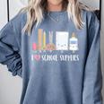 I Love School Supplies Teacher Shirt Comfort Colors Sweatshirt Blue Jean I Love School Supplies Teacher Shirt Comfort Colors Sweatshirt Blue Jean