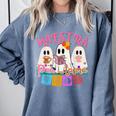 Maestra Pantasmas Conchas Teacher Mexican Halloween Comfort Colors Sweatshirt Blue Jean Maestra Pantasmas Conchas Teacher Mexican Halloween Comfort Colors Sweatshirt Blue Jean