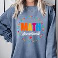 Math Interventionist Teacher Coach Squad Mathematics STEM Comfort Colors Sweatshirt Blue Jean Math Interventionist Teacher Coach Squad Mathematics STEM Comfort Colors Sweatshirt Blue Jean