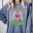 Math Teacher Love Brain Heart Skeleton Hand Zombie Halloween Comfort Colors Sweatshirt Blue Jean Math Teacher Love Brain Heart Skeleton Hand Zombie Halloween Comfort Colors Sweatshirt Blue Jean