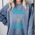 Mathletics Working On My Quads Algebra Math Teacher Comfort Colors Sweatshirt Blue Jean