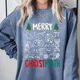 Merry Christmath – Math Christmas For Math Teacher For Men Women Kids Comfort Colors Sweatshirt Blue Jean