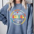 Middle School Crew Back To School For Teacher Comfort Colors Sweatshirt Blue Jean Middle School Crew Back To School For Teacher Comfort Colors Sweatshirt Blue Jean