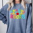 Montessori Rocks Montessori Teacher Back To School Comfort Colors Sweatshirt Blue Jean Montessori Rocks Montessori Teacher Back To School Comfort Colors Sweatshirt Blue Jean