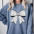 Music Notes Coquette Bow Music Teacher School Musician Band Comfort Colors Sweatshirt Blue Jean