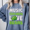 Music Teachers Love Brains Cute Teaching Halloween Comfort Colors Sweatshirt Blue Jean Music Teachers Love Brains Cute Teaching Halloween Comfort Colors Sweatshirt Blue Jean