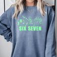 Musical 67 Music Meme Slang Six Seven Music Teacher Comfort Colors Sweatshirt Blue Jean