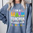 On The Nice List Christmas Math Teacher Women Men Comfort Colors Sweatshirt Blue Jean On The Nice List Christmas Math Teacher Women Men Comfort Colors Sweatshirt Blue Jean