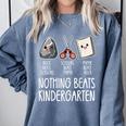 Nothing Beats Kindergarten Back To School Kid Teacher Comfort Colors Sweatshirt Blue Jean Nothing Beats Kindergarten Back To School Kid Teacher Comfort Colors Sweatshirt Blue Jean