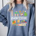 Novelty Montessori Studying Learning Schooling Teacher Love For Men Women Comfort Colors Sweatshirt Blue Jean Novelty Montessori Studying Learning Schooling Teacher Love For Men Women Comfort Colors Sweatshirt Blue Jean