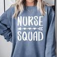 Nurse Squad Shirt Teacher Student Nursing Team For Men Women Girls Kids Comfort Colors Sweatshirt Blue Jean