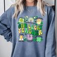 One Lucky Teacher St Patrick's Day Irish Teacher Lucky Era Comfort Colors Sweatshirt Blue Jean