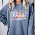 Paraprofessional Back To School Paraeducator Para Teacher Comfort Colors Sweatshirt Blue Jean Paraprofessional Back To School Paraeducator Para Teacher Comfort Colors Sweatshirt Blue Jean