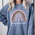 Paraprofessional Rainbow Para Teacher Parapro Comfort Colors Sweatshirt Blue Jean Paraprofessional Rainbow Para Teacher Parapro Comfort Colors Sweatshirt Blue Jean