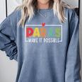 Paras Make It Possible Teacher Paraprofessional Paraeducator Comfort Colors Sweatshirt Blue Jean