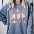 Pas De BOO-Rée Ballet Ghost Dancer Dance Teacher Halloween Comfort Colors Sweatshirt Blue Jean Pas De BOO-Rée Ballet Ghost Dancer Dance Teacher Halloween Comfort Colors Sweatshirt Blue Jean