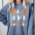 Pas De Boo-Rée Ghost Ballet Dancer Halloween Dance Teacher Comfort Colors Sweatshirt Blue Jean Pas De Boo-Rée Ghost Ballet Dancer Halloween Dance Teacher Comfort Colors Sweatshirt Blue Jean