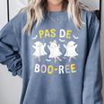 Pas De BOO-Rée Ghost Ballet Dancer Halloween Dance Teacher Comfort Colors Sweatshirt Blue Jean Pas De BOO-Rée Ghost Ballet Dancer Halloween Dance Teacher Comfort Colors Sweatshirt Blue Jean