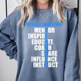PE Physical Education Teacher For PE Teacher Comfort Colors Sweatshirt Blue Jean