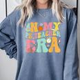 In My Physical Education Era PE Teacher Women Men Comfort Colors Sweatshirt Blue Jean