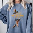 Physical Education Teacher Halloween Costume Witchy Teacher For Men Women Comfort Colors Sweatshirt Blue Jean