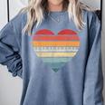 Pianist Retro Sunset Piano Keyboard Player Teacher Comfort Colors Sweatshirt Blue Jean