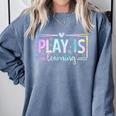 Play Is Learning Kindergarten Teacher Team Women Comfort Colors Sweatshirt Blue Jean Play Is Learning Kindergarten Teacher Team Women Comfort Colors Sweatshirt Blue Jean