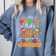 My Pre-K Kids Are Smart Cookies Christmas Teacher Comfort Colors Sweatshirt Blue Jean