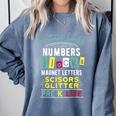 Pre-K Life Preschool Teacher Tees Men Women T-Shirt Comfort Colors Sweatshirt Blue Jean