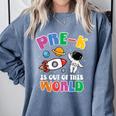 Pre-K Student Teacher Astronaut Space Back To School Comfort Colors Sweatshirt Blue Jean Pre-K Student Teacher Astronaut Space Back To School Comfort Colors Sweatshirt Blue Jean
