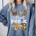 Pre-k Teacher Kids Back To School Wild About Pre-k Comfort Colors Sweatshirt Blue Jean Pre-k Teacher Kids Back To School Wild About Pre-k Comfort Colors Sweatshirt Blue Jean