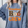 Preschool Boo Crew Halloween Teachers Students Costume Comfort Colors Sweatshirt Blue Jean