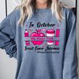 Preschool Teacher In October We Wear Pink Breast Cancer Comfort Colors Sweatshirt Blue Jean Preschool Teacher In October We Wear Pink Breast Cancer Comfort Colors Sweatshirt Blue Jean