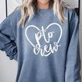 PTO Crew Back To School Matching Group Parent Teacher Comfort Colors Sweatshirt Blue Jean PTO Crew Back To School Matching Group Parent Teacher Comfort Colors Sweatshirt Blue Jean