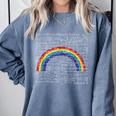 Rainbow Math Equation Teacher Nerd Retro LGBT Gay Pride Flag Comfort Colors Sweatshirt Blue Jean Rainbow Math Equation Teacher Nerd Retro LGBT Gay Pride Flag Comfort Colors Sweatshirt Blue Jean