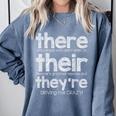 There Their They'Re English Grammar Teacher Humor Comfort Colors Sweatshirt Blue Jean There Their They'Re English Grammar Teacher Humor Comfort Colors Sweatshirt Blue Jean