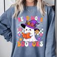 Read More Books Ghost Reading Book Teacher Halloween Comfort Colors Sweatshirt Blue Jean