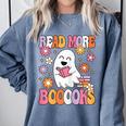 Read More Books Groovy Halloween Teacher Women Comfort Colors Sweatshirt Blue Jean Read More Books Groovy Halloween Teacher Women Comfort Colors Sweatshirt Blue Jean