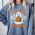 Read More Books Halloween Retro Pumpkin Reading Fall Teacher Comfort Colors Sweatshirt Blue Jean Read More Books Halloween Retro Pumpkin Reading Fall Teacher Comfort Colors Sweatshirt Blue Jean