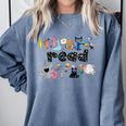 Read Children's Books Teacher Comfort Colors Sweatshirt Blue Jean Read Children's Books Teacher Comfort Colors Sweatshirt Blue Jean