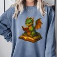Reading Dragon Shirt For Bookish Teacher Librarian Bookworm Comfort Colors Sweatshirt Blue Jean Reading Dragon Shirt For Bookish Teacher Librarian Bookworm Comfort Colors Sweatshirt Blue Jean