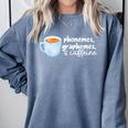 Reading Interventionist Specialist Teacher Phonemes Graphemes And Caffeine Reading Intervention -Adults Classic Fit Short Sleeve Comfort Colors Sweatshirt Blue Jean