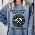 Real Goths Sack Rome History Teacher Comfort Colors Sweatshirt Blue Jean