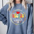 Recess Squad Crew Teachers Students Monitor Back To School Comfort Colors Sweatshirt Blue Jean